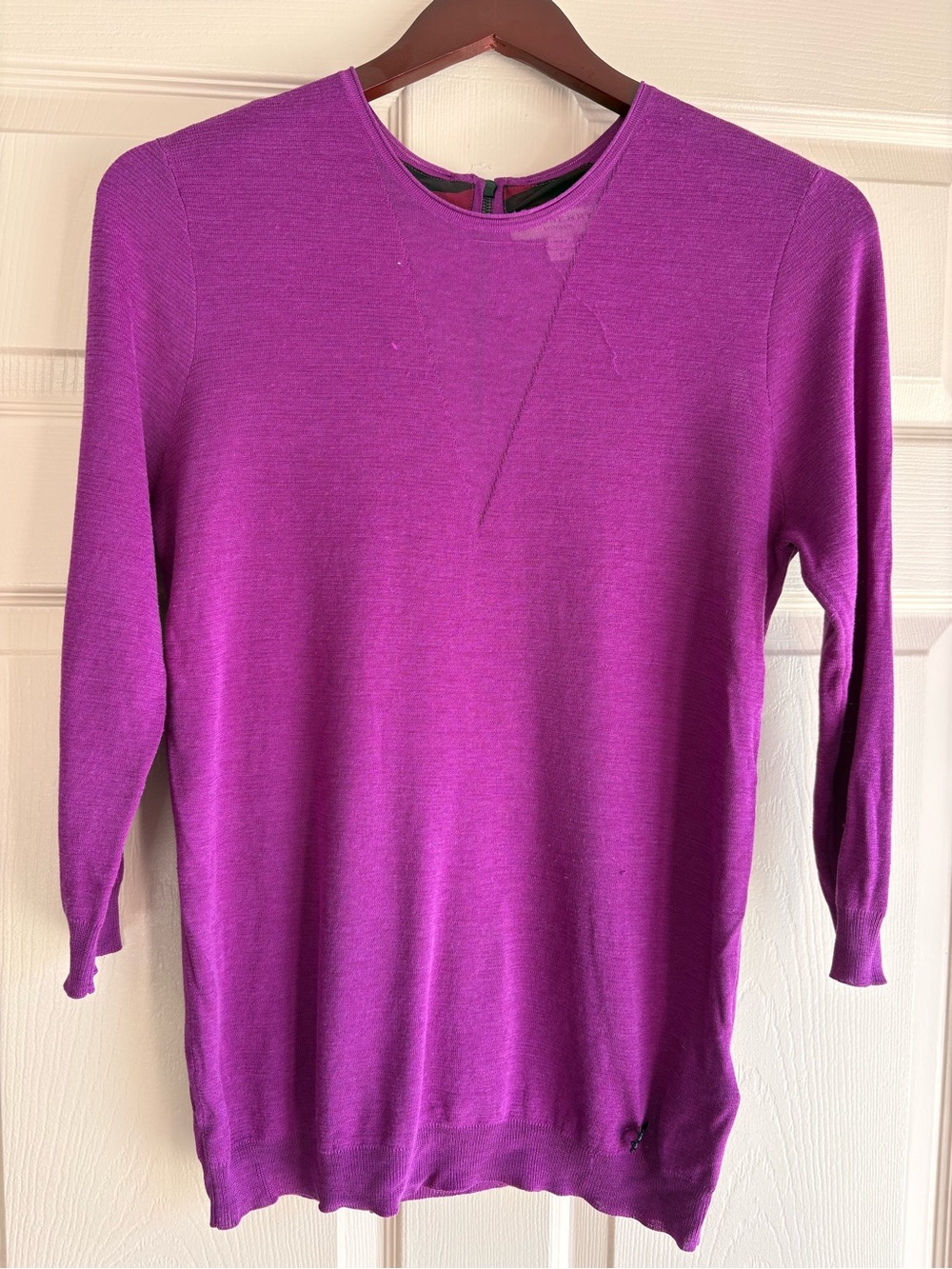 Burberry Purple Crewneck Women's Sweater